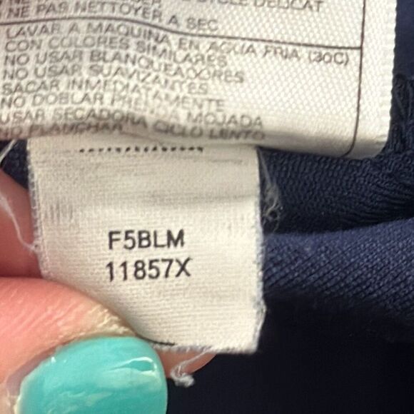 Naval Academy Nike Dri-Fit Blue Short Sleeve Golf Polo Shirt Medium - Picture 12 of 12